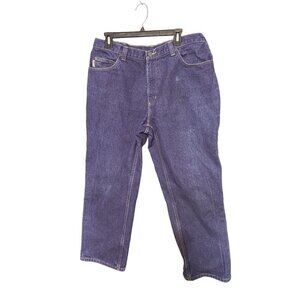 Carhartt Appolloni Blue Denim Relaxed Fit Straight Leg Men's Jeans Size 36 x 28